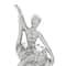 Silver Porcelain Sitting Ballerina Decoration Set